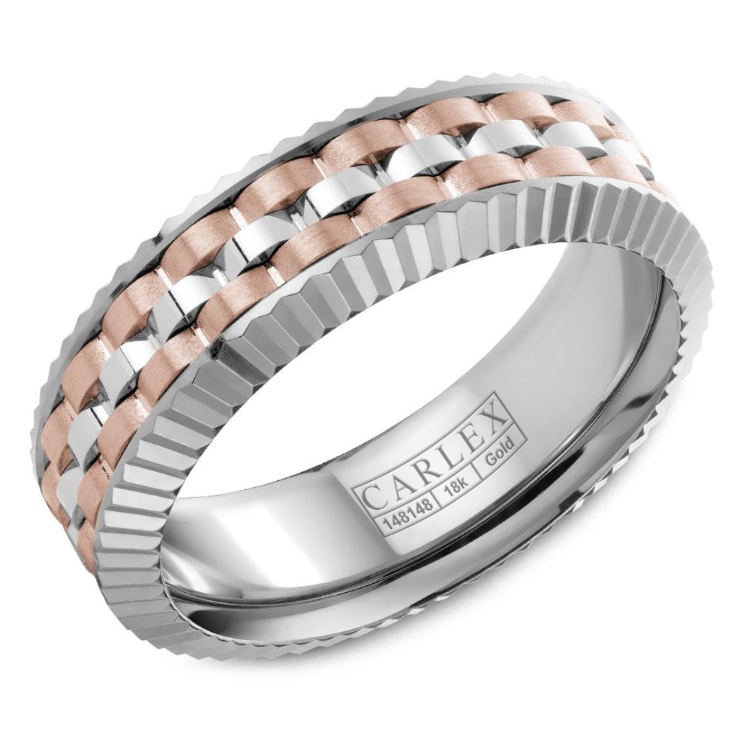 Carlex White Rose Gold Band (080960) – Janina's Diamonds Time