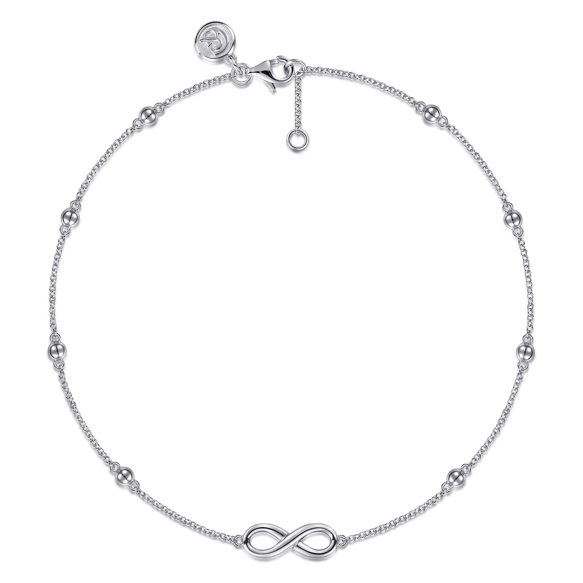 Sterling Silver Infinity Anklet Bracelet (895015)