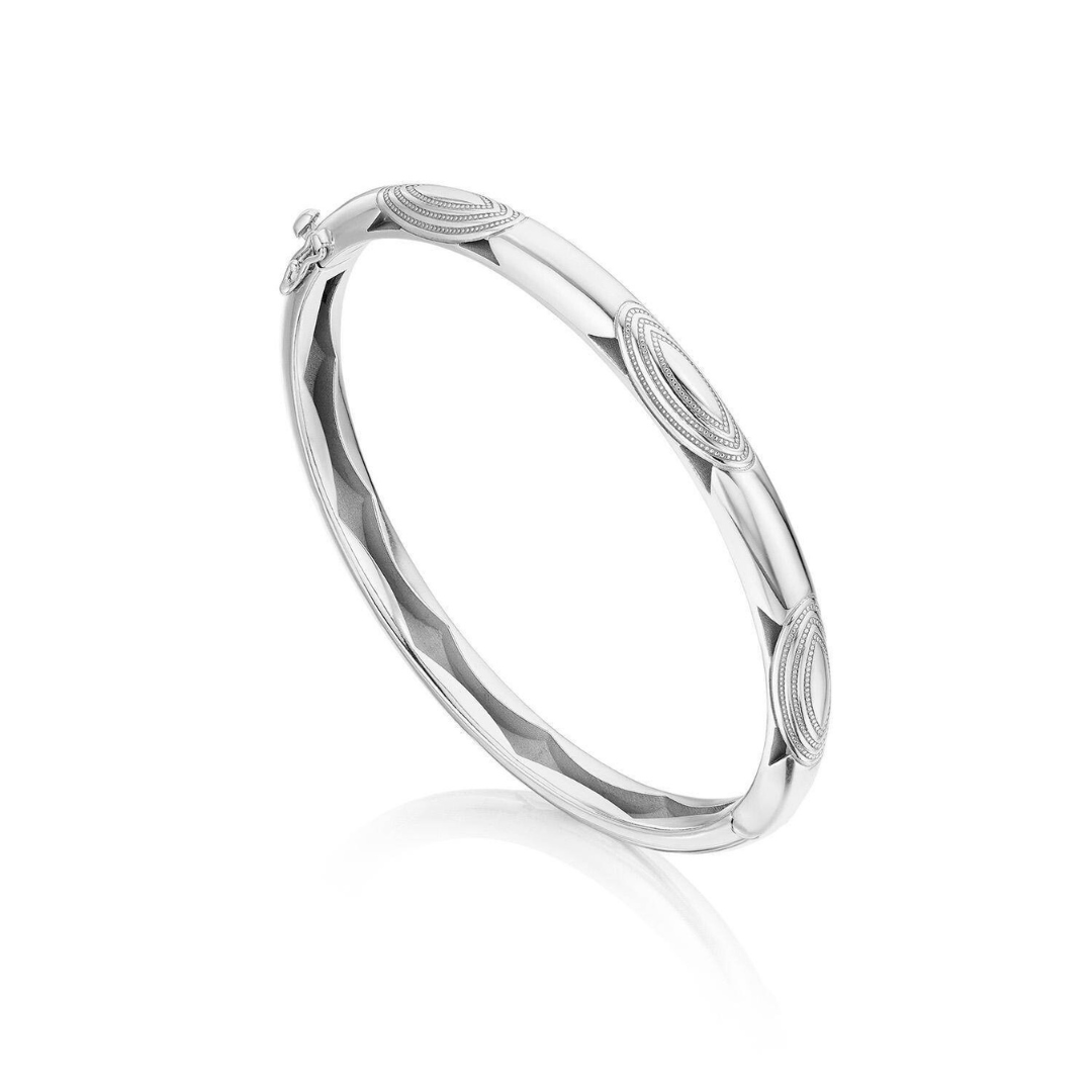 Crescent Eclipse Silver Bangle (399441)