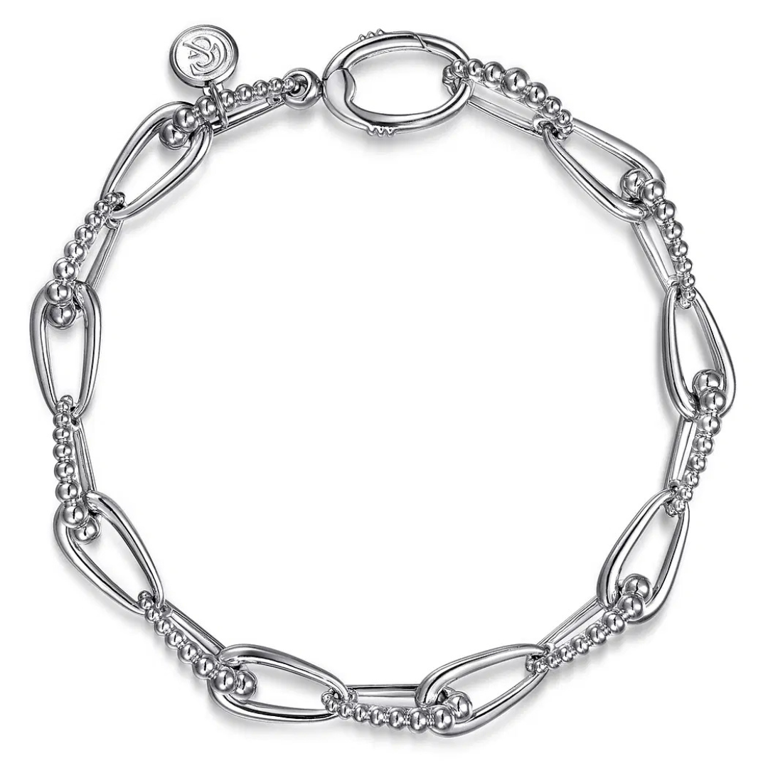 Sterling Silver Bujukan Link Chain Bracelet (169701)
