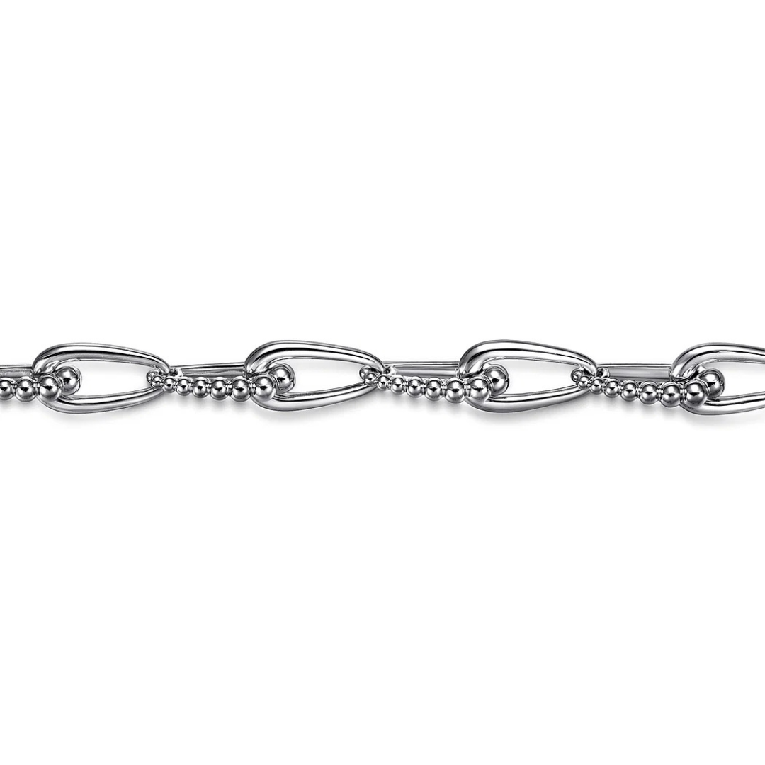 Sterling Silver Bujukan Link Chain Bracelet (169701)