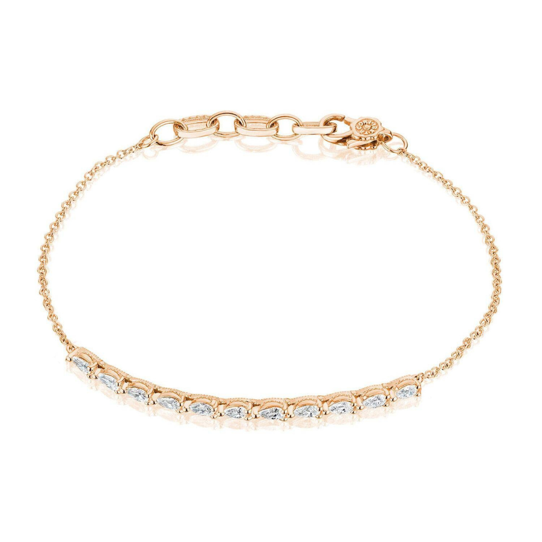 Rose Gold Stilla Pear Diamond Bracelet (192346)