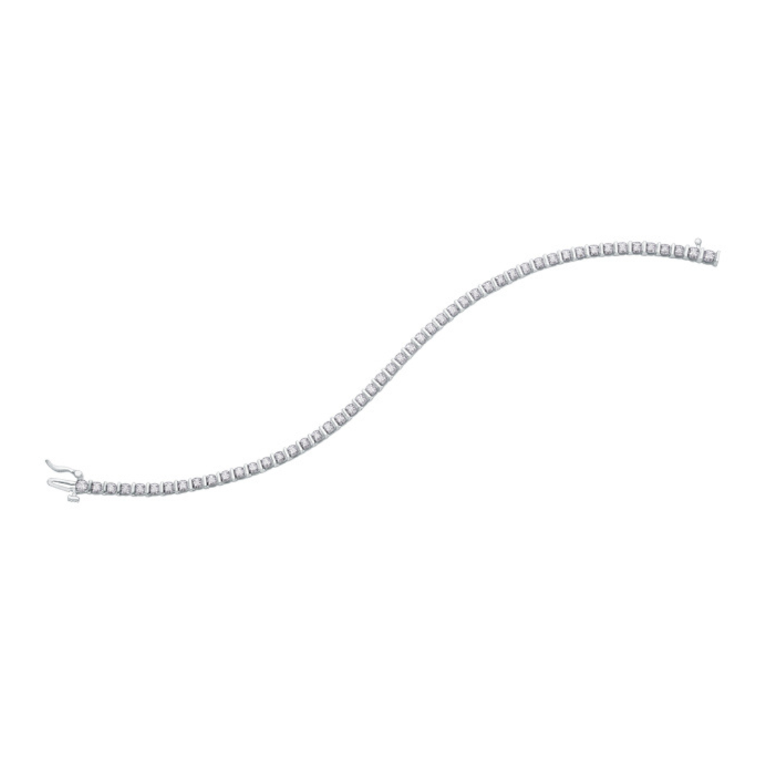 White Gold Diamond Tennis Bracelet (230199)