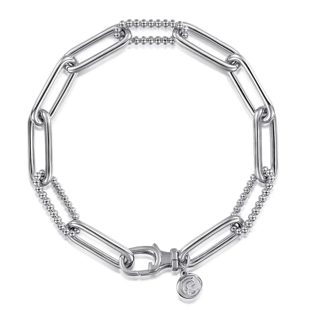 Sterling Silver Bujukan Paperclip Bracelet (313655)