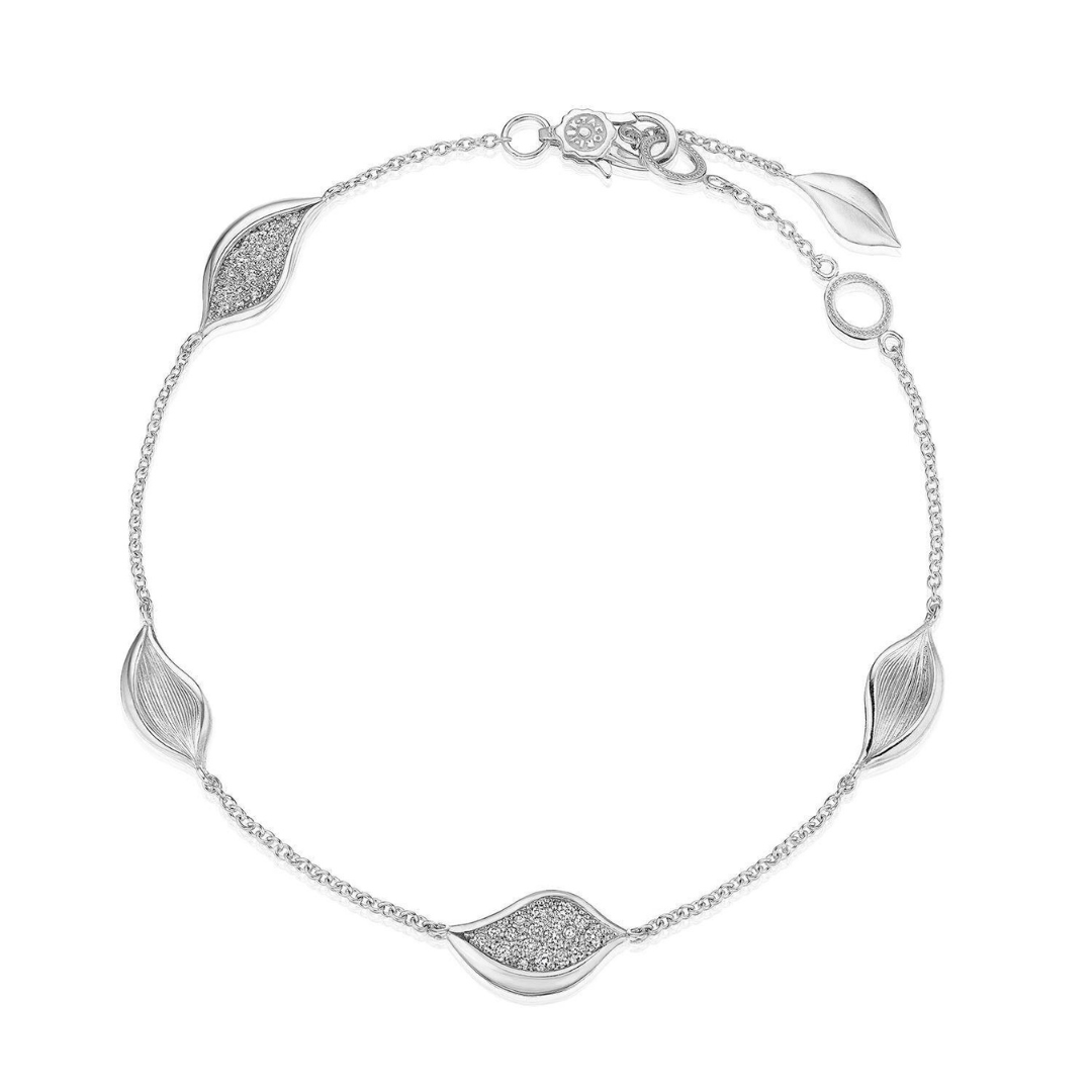 Dahlia Petal Diamond Station Bracelet (744919)
