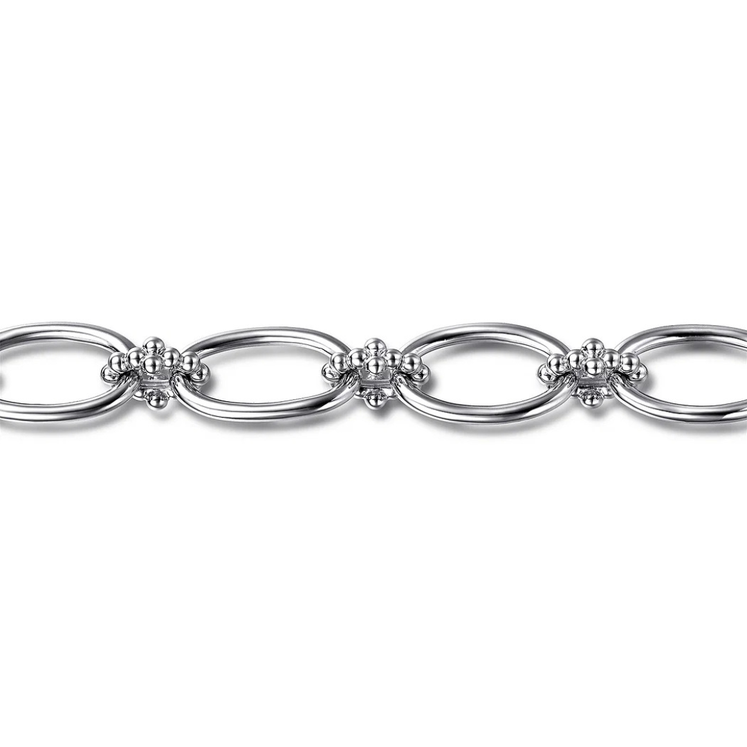 Sterling Silver Bujukan Link Bracelet (851121)