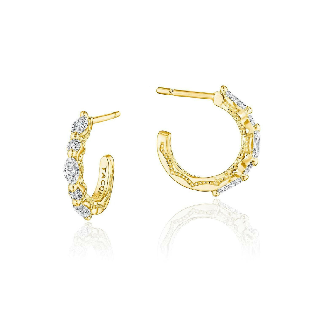 Tacori Yellow Gold Stilla Diamond Earrings (249849)