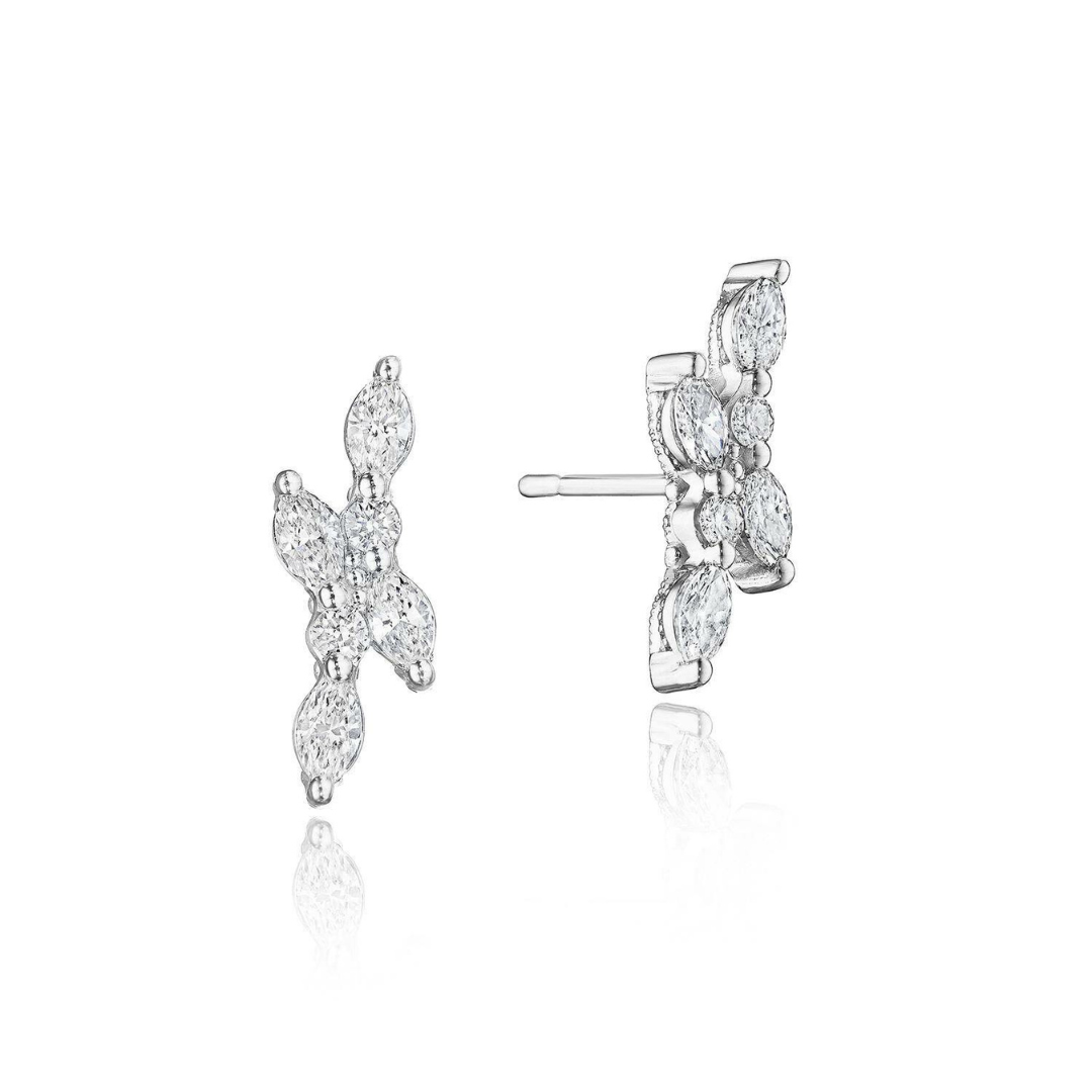 White Gold Stilla Stud Earrings (573408)