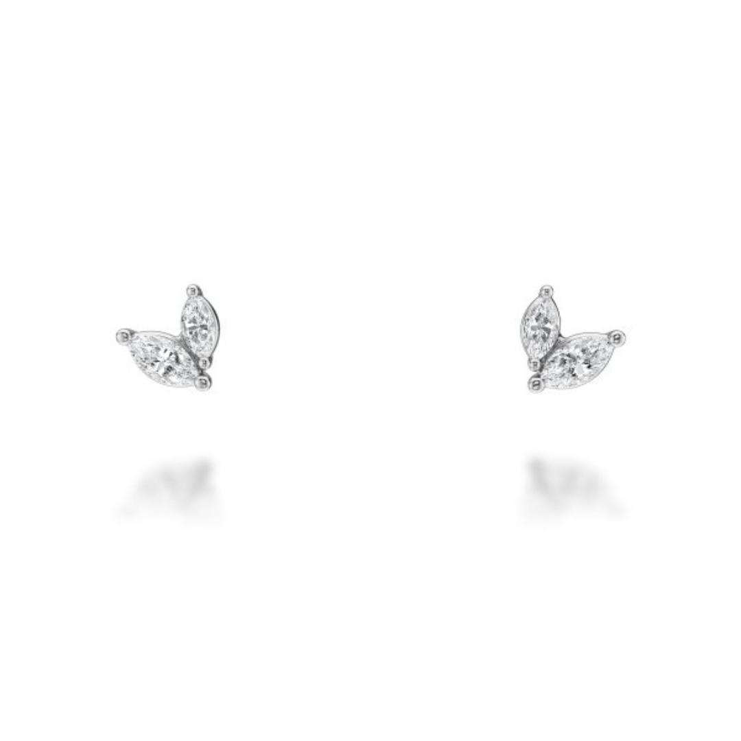 White Gold Rae Lab Grown Diamond Stud Earrings (871591)