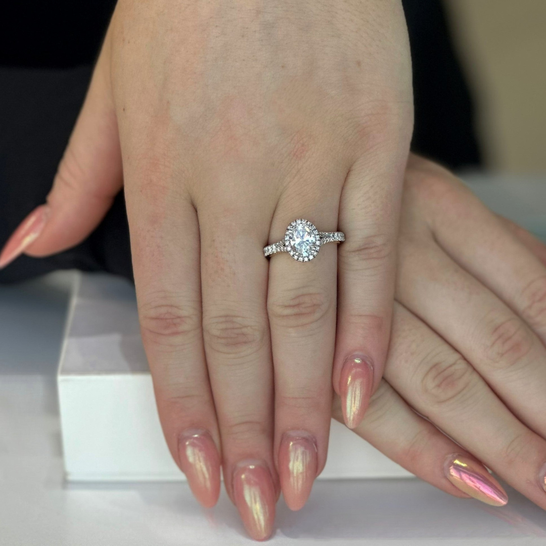 Verragio White and Rose Gold Engagement Ring (020389) – Janina's