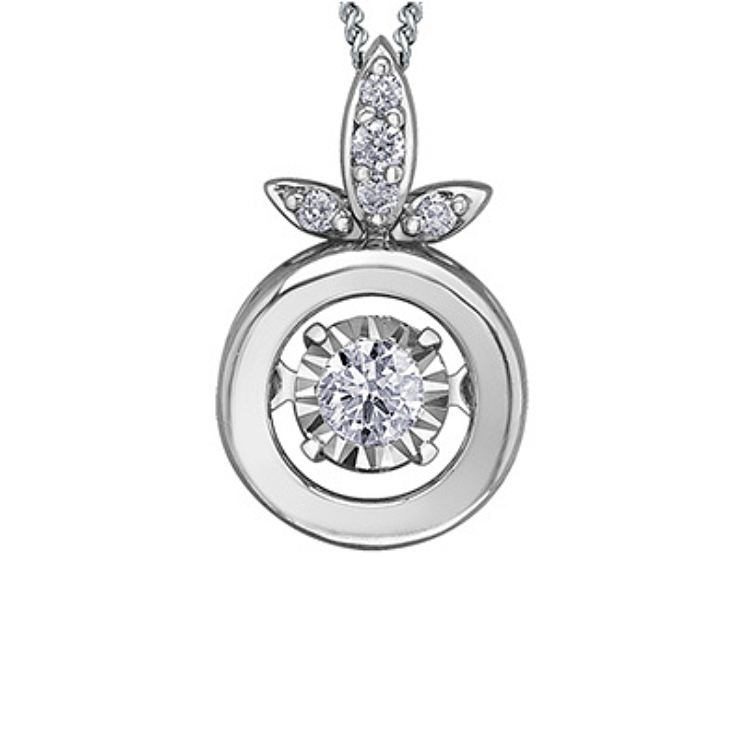 White Gold Diamond Pendant (257587)