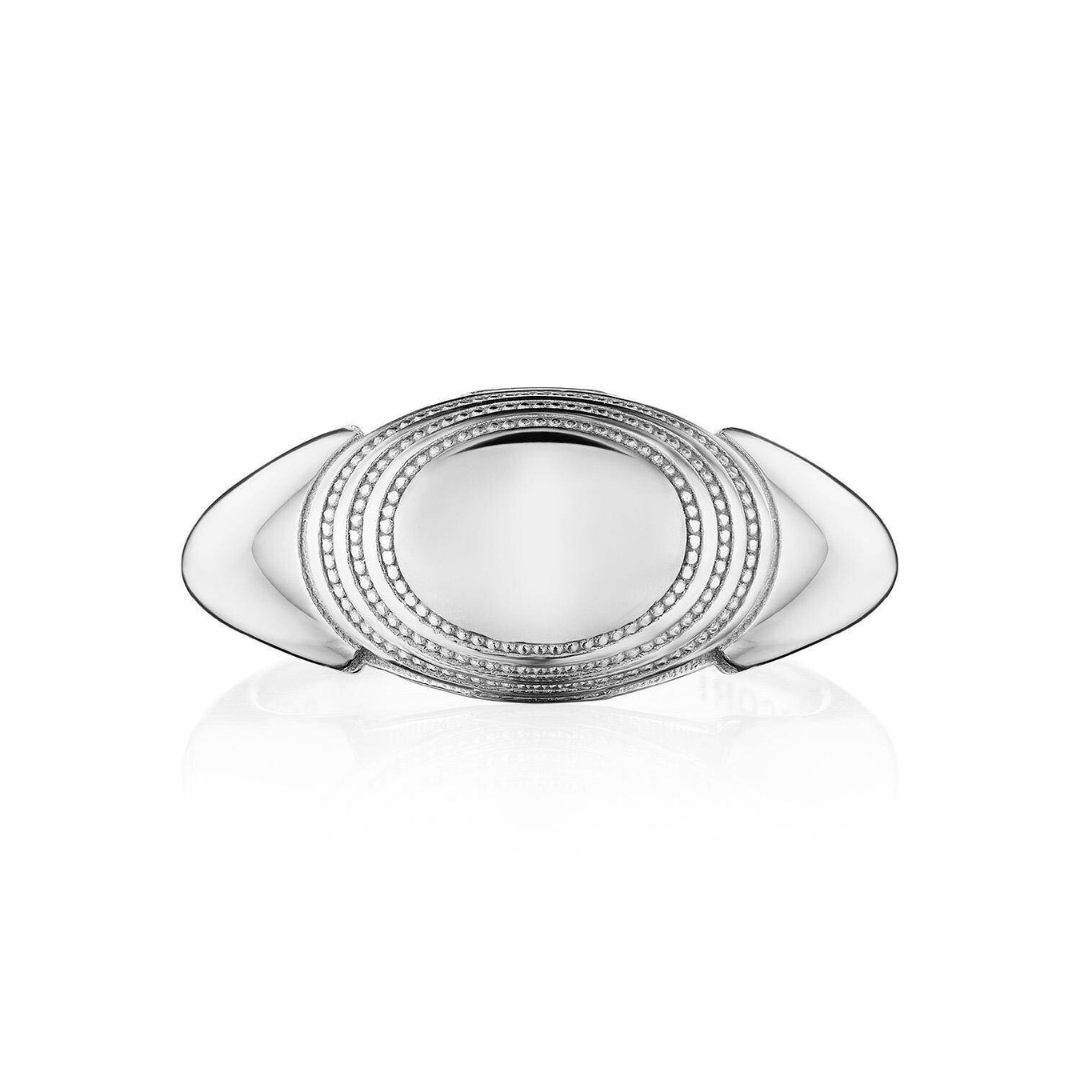 Crescent Eclipse Silver Domed Ring (115529)