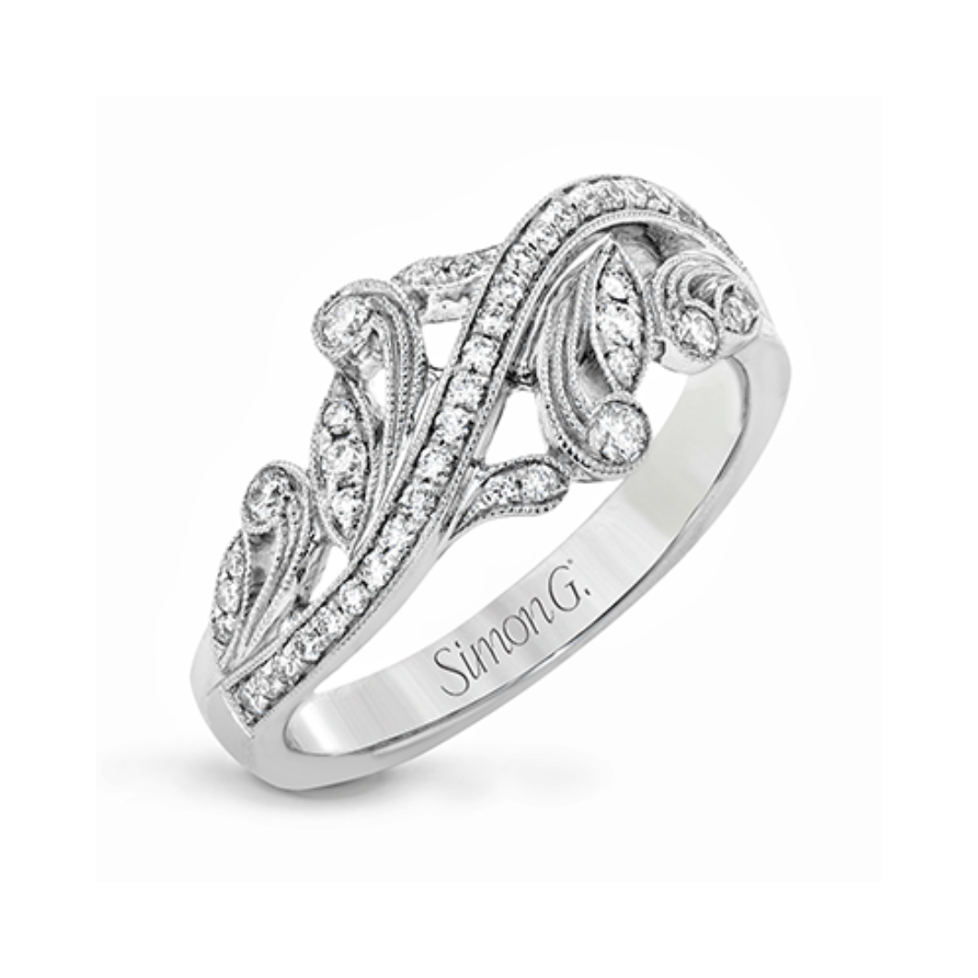 Vintage-Inspired Diamond Filigree Ring (347846)